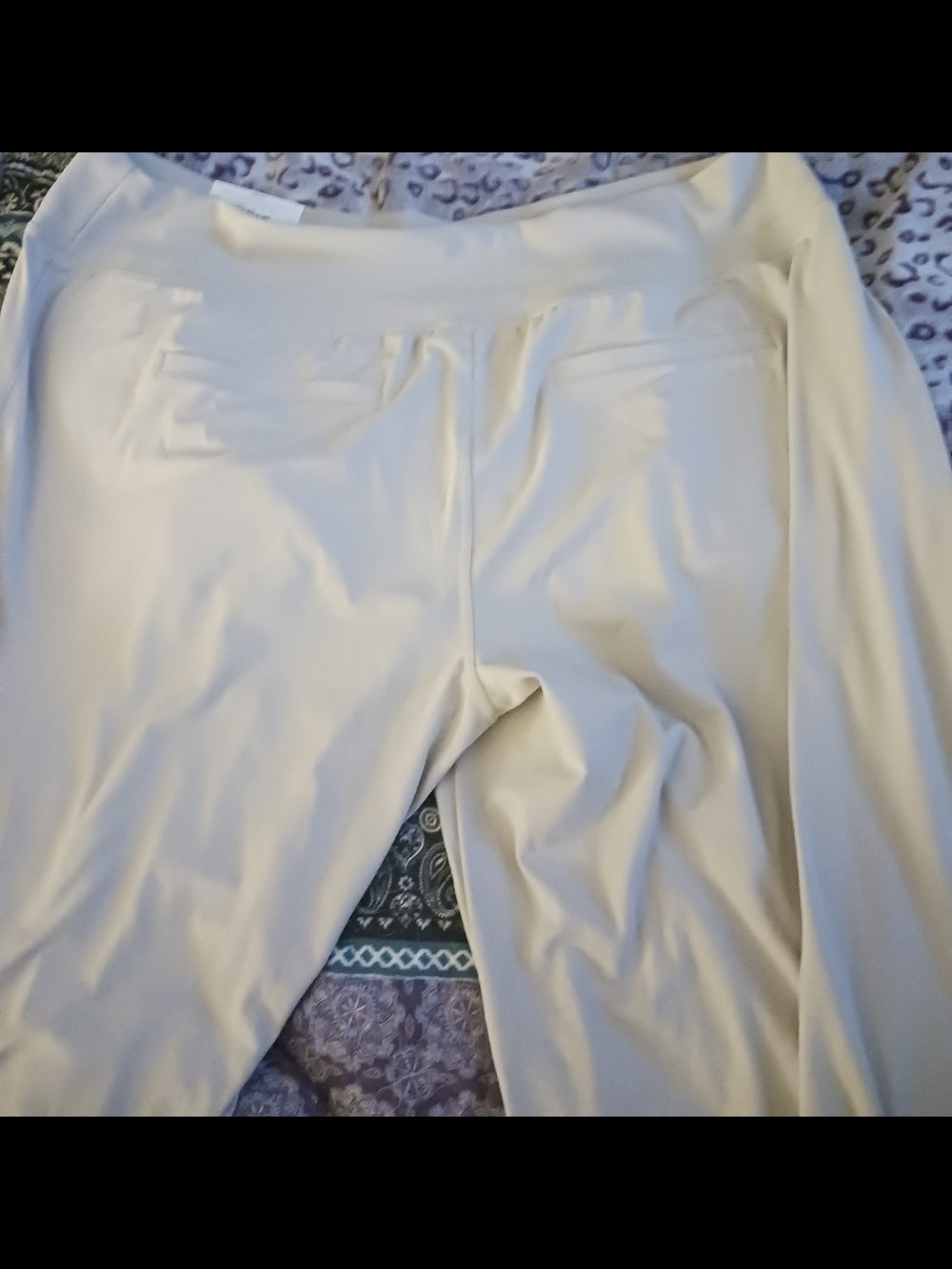 STYLUS Cream Pull-On Trousers for Women